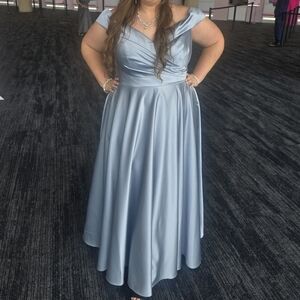 Off the Shoulder Ball Gown